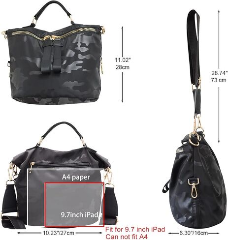 Women Nylon Handbag Anti-theft Casual Lightweight Travel Shopping Shoulder Bag Waterproof Crossbody bag in Kuwait