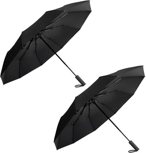 Automatic Umbrella Compact Auto Open Close Folding Umbrella Large Rain Umbrella for Travel UV Umbrella for Sun Portable Lightweight Windproof Waterproof Car Umbrella for Men Women 10 Ribs in Saudi Arabia