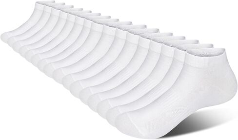 8 Pairs No Show Socks for Men Low Cut Ankle Sock, Cotton Arch Compression Fit for Athletic Running Casual Invisible Liner Socks (L) in Saudi Arabia