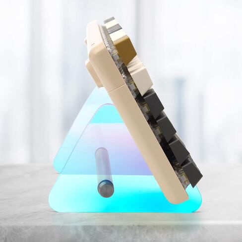 Mechanical Keyboard Stand Gaming Keyboard Display Rack Rainbow Acrylic Keyboard Holder for Home, Store and Office Decor (3 Tier) in Saudi Arabia