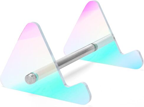Mechanical Keyboard Stand Gaming Keyboard Display Rack Rainbow Acrylic Keyboard Holder for Home, Store and Office Decor (3 Tier) in Saudi Arabia