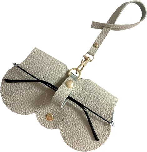 Soft Leather Sunglasses Bag,Slim Sunglass Pouch Portable Leather Glasses Case Holder Soft Leather Sunglasses Bag in Saudi Arabia