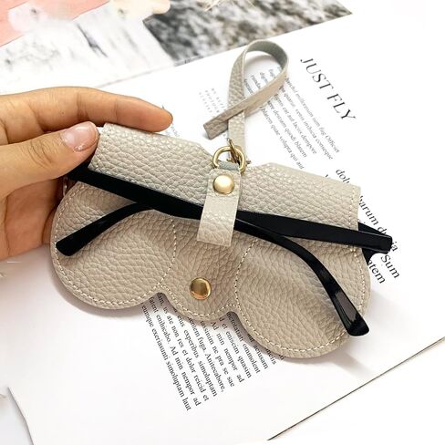 Soft Leather Sunglasses Bag,Slim Sunglass Pouch Portable Leather Glasses Case Holder Soft Leather Sunglasses Bag in Saudi Arabia