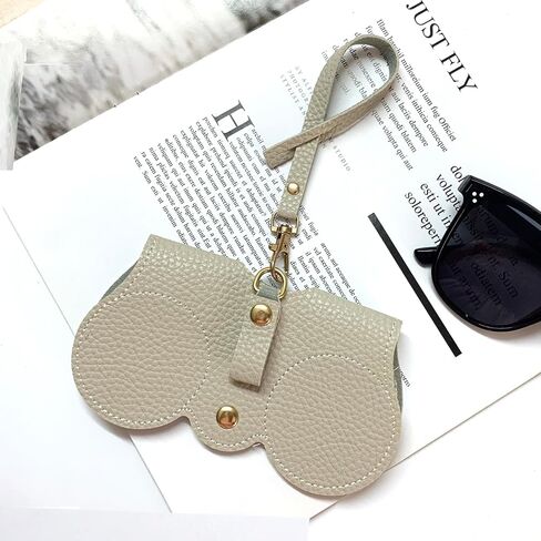 Soft Leather Sunglasses Bag,Slim Sunglass Pouch Portable Leather Glasses Case Holder Soft Leather Sunglasses Bag in Saudi Arabia