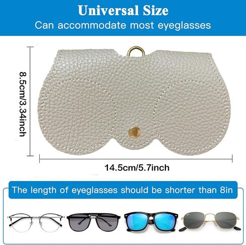 Soft Leather Sunglasses Bag,Slim Sunglass Pouch Portable Leather Glasses Case Holder Soft Leather Sunglasses Bag in Saudi Arabia