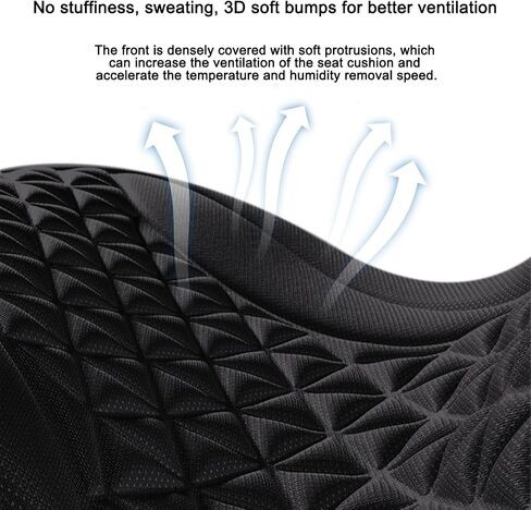 Car Seat Cushion, Memory Foam Comfort Automotive Driver Seat Protector Pad with Non Slip Bottom for Office Chair Home Use Men Women, Universal for SUV, Truck, RV, Van and More（Pink） in Saudi Arabia