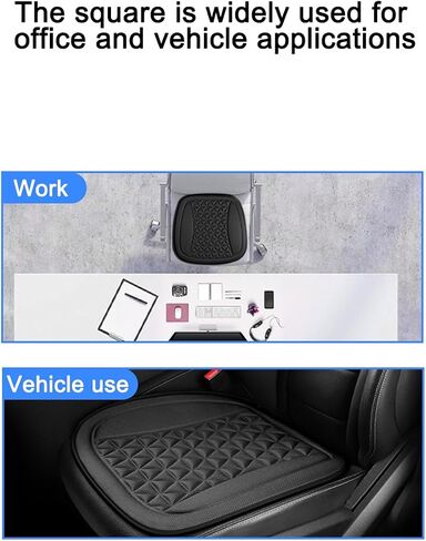 Car Seat Cushion, Memory Foam Comfort Automotive Driver Seat Protector Pad with Non Slip Bottom for Office Chair Home Use Men Women, Universal for SUV, Truck, RV, Van and More（Pink） in Saudi Arabia
