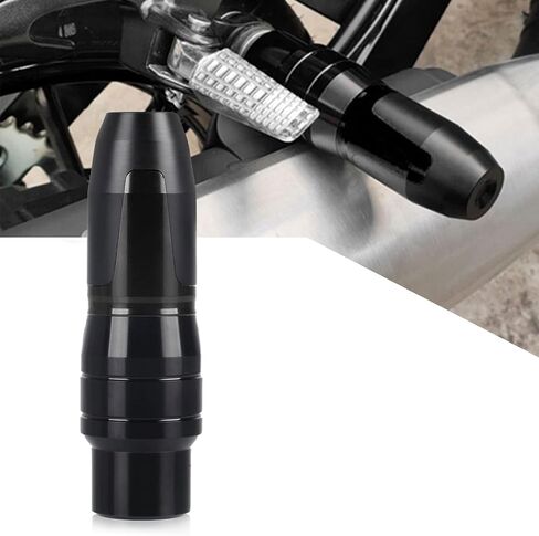 Universal Motorcycle Exhaust Pipe Protection Anti Falling Bar Frame Sliders Black in Kuwait