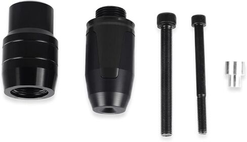 Universal Motorcycle Exhaust Pipe Protection Anti Falling Bar Frame Sliders Black in Kuwait
