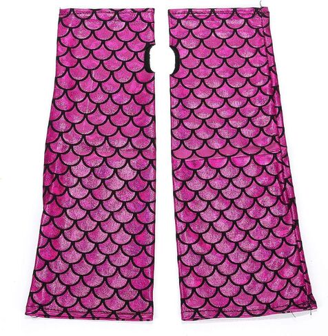 Seven & Nine Service Ladies Shimmery Mermaid Gloves Fish Scale Fingerless Gloves Elbow Length Halloween Carnival Masquerade in Saudi Arabia