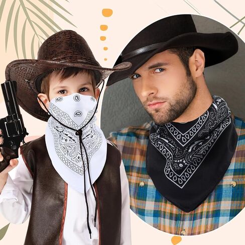 Chumia 80 Pcs Bandanas in Bulk for Men Women Cowboy Bandanas Multipurpose Handkerchief Retro Head Wrap Necktie Face Cover in Saudi Arabia