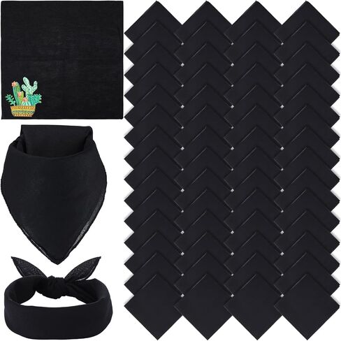 Chumia 80 Pcs Bandanas in Bulk for Men Women Cowboy Bandanas Multipurpose Handkerchief Retro Head Wrap Necktie Face Cover in Saudi Arabia