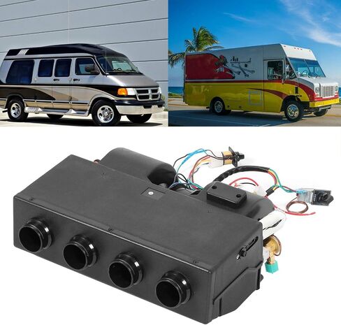 Air Conditioning Evaporator,12V Auto Heater Cooler Air Conditioning Evaporator Underdash Heating Cooling Thermostat 3 Speed 600CFM Universal Compatible with Car Truck in Saudi Arabia