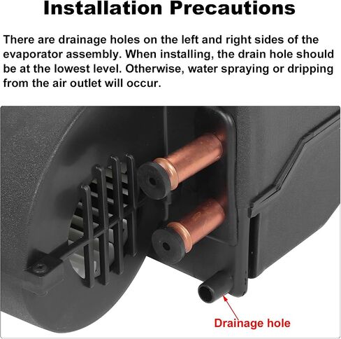 Air Conditioning Evaporator,12V Auto Heater Cooler Air Conditioning Evaporator Underdash Heating Cooling Thermostat 3 Speed 600CFM Universal Compatible with Car Truck in Saudi Arabia