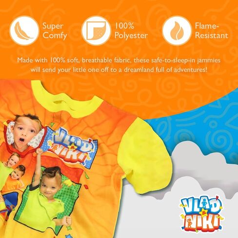 Boys' 2-Piece Loose-fit Pajama Set, Soft & Cute for Kids in Saudi Arabia