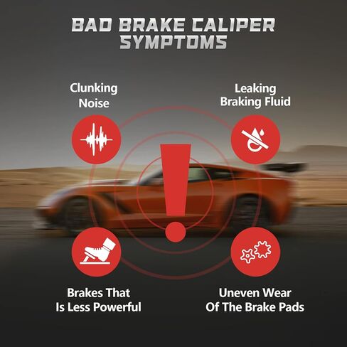 Rear Driver Brake Calipers ROADFAR for 2001-2003 for Acura CL,1999-2008 for Acura TL,2003-2008 2009 2010 2011 for Honda Element in Saudi Arabia