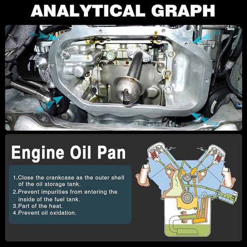 YHTAUTO استبدال وعاء زيت المحرك السفلي لنيسان ألتيما 2002-2006 ماكسيما 2000-2008 مورانو كويست إنفينيتي I30 I35 3.0L 3.5L in Saudi Arabia