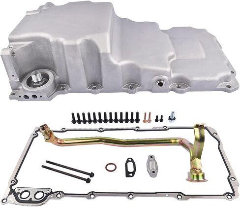 Aluminum 302-3 LS Engine Swap Retro-fit Oil Pan Replacement for Chevy 4.8L 5.3L 6.0L 6.2L 12669528 12625031 in Saudi Arabia