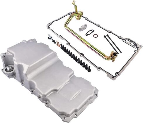 Aluminum 302-3 LS Engine Swap Retro-fit Oil Pan Replacement for Chevy 4.8L 5.3L 6.0L 6.2L 12669528 12625031 in Saudi Arabia