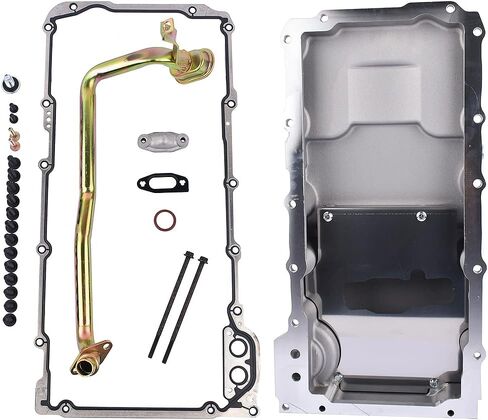 Aluminum 302-3 LS Engine Swap Retro-fit Oil Pan Replacement for Chevy 4.8L 5.3L 6.0L 6.2L 12669528 12625031 in Saudi Arabia