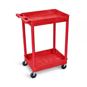 Luxor 373-RDSTC11RD Tub Cart - Two Shelves