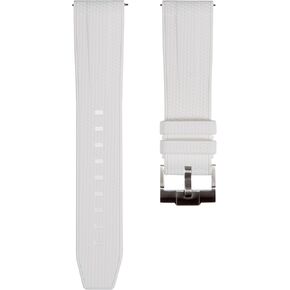 Weave Premium Silicone Rubber Watch Bands- Quick-Release Watch Straps for Men & Women-Compatible with Omega, Tudor, Rolex, Seiko and etc