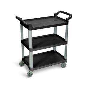 Luxor 373-SC12-B Serving Cart - Three Shelves