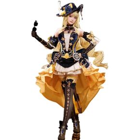 KIRA KIRA Navia Cosplay Costumes with Hat Doki-SR Game Genshin Impact Fontaine Navia Cosplay Costume for Halloween