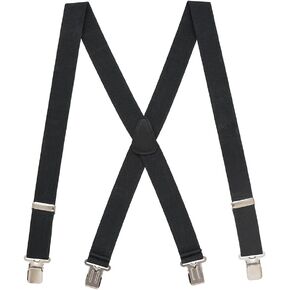 1.5-Inch Wide Elastic X-Back Suspenders - Nickel Gator Clips - 14 Colors & 4 Sizes Including Big & Tall