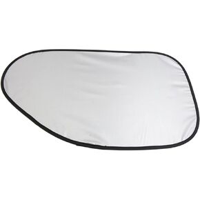 uxcell 2 Pcs Silver Tone Side Rear Window Sun Shade Shield Visor Cover for Auto Car