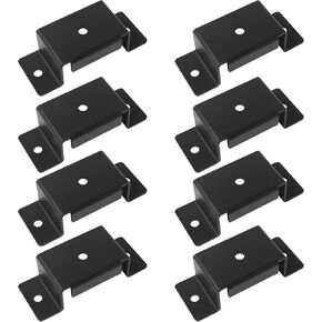 12Pcs Trailer Stake Pocket Bracket for 2'' x 4'' Lumber,Heavy Duty Q235B Steel Utility Trailer Pocket,Trailer Rail Brackets for Installing On Flatbed Trailers, Box Trailers, and Trucks