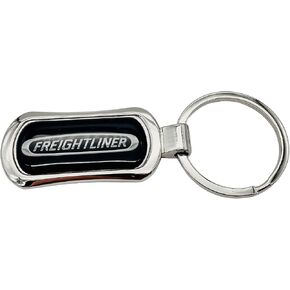 Freightliner Trucks Chrome Metal Keychain Key Chain Tag Fob
