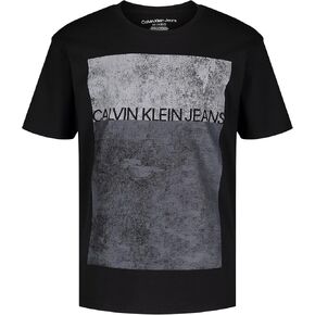 Calvin Klein Boys' Short Sleeve Graphic Crew Neck T-Shirt, Soft, Comfortable, Relaxed Fit