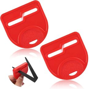 2pcs Scissor Sharpener Tool, Handheld Small Sharpening Scissors Tool Fabric Hair Scissors Sharpener Scissors Sharpening Accessories for Repair Quickly Sharpen Dull Blades(Red)