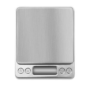 Digital Scale 2000g x 0.1g Gold Silver Coin Gram Pocket Size Herb Grain,Food Scale with 2 Trays, LCD, Tare Function, Jewelry Scale for Cooking Battery Included