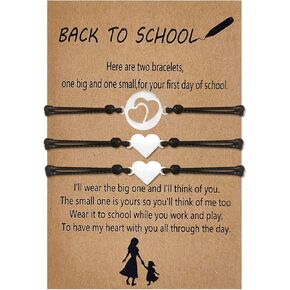 Back to School Bracelets First Day of School Bracelets for Mom and Daughter Back to School Gift for Boys