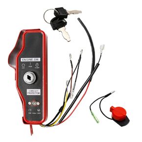 GX390 Ignition Key Switch with Keys Replacement for Honda Lawnmower GX340 GX390 11hp 13hp Gas Engine, Ignition Switch & Box