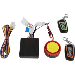 Motorcycle Security Alarm System, Motorcycle Alarm System Motorcycle Alarm 12V Anti Theft Remote Control Warner Horn Engine Start Super Loud 125dB Sound Light Signals Arming Adjustable Sensitivity