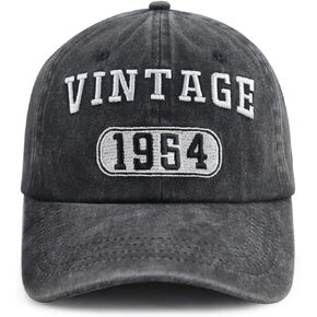Vintage 1950 1951 1952 1953 1954 1955 1956 1957 1958 1959 Hat for Men Women, Funny Adjustable Cotton Birthday Baseball Cap
