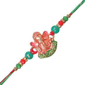 Rakhi for Brother Ganesha (Ganesh) Rakhi Thread for Men/Boy Raksha Bandhan Siddhi Vinayak Ganapati