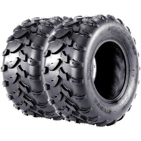 21X7.00-8 ATV Tires - 4PR All Terrain, TL QD109, Trail Sand Mud Off-Road Tires, Pack of 2, Tubeless
