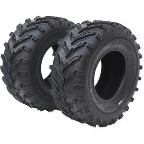 25x12-10 ATV Tires - All-Terrain, Off-Road, and Mud/Trail Tires for ATVs and UTVs, Tubeless, Set of 2