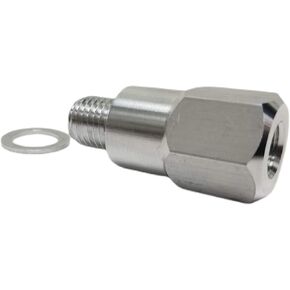 M12 1.5 To 1/8" NPT LS Coolant Temperature Sensor Adapter Mechanical Gauge Switch Metric to SAE Pipe Thread LS Swap LS1 LSX LS3 Vortec 5.3L 4.8L 5.7L 6.0L 6.2L LQ4 L76 M12-1.5 M12x1.5