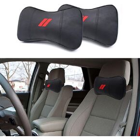 2 Pcs Car Neck Pillow Comfortable And Soft Car Seat Headrest Car Headrest Pillow for Dodge Accessories Neck Support Cushion Breathable and Removable Reduces Neck Pressure And Improves Driving Comfort in Kuwait