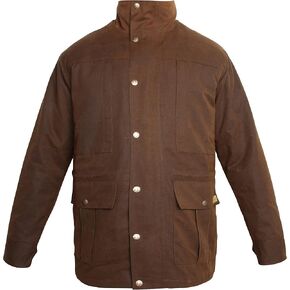 CHALLENGER M Mens Oilskin Western Australian Waterproof Duster 3/4 Length Coat 23105BZ-M