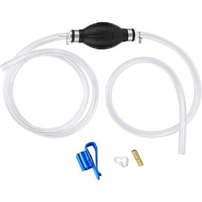Gasoline Siphon Hose Pump, Hand Siphon Pump for Gasoline Transfer, Manual Hand Siphon Pump For Water, Gas, Fuel Siphon Pump for Gasoline. (Gas Siphon Hose Included)