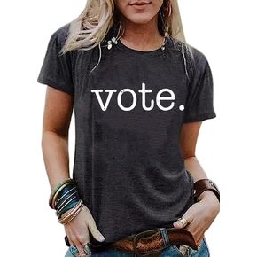 Vote Shirt for Women 2024 Election USA America Tees Presidential Election Tops Graphic Funny Men Short Sleeve T-Shirts