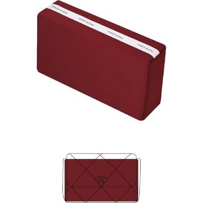 Purse Shaper Pillow Insert for Chanel 19 Bags, Luxury Bag Shaper with Lightweight Silk, Fits 19 Flap 26, Satin Surface with Memory Foam Inner (Rouge Grenat, Flap26)