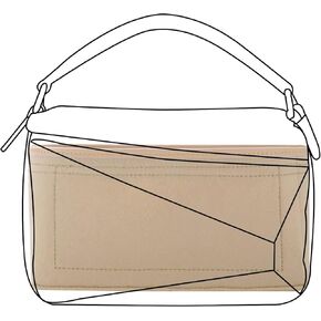 Purse Organizer insert for loewe puzzle Handbag bag Felt insert Y091Khaki-M