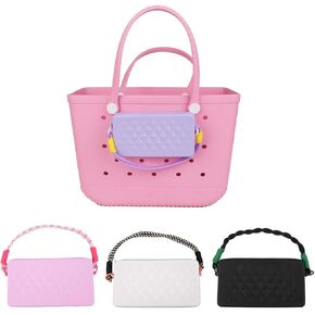 Phone Holder Purse for Bogg Bag/Simply Southern Tote Organizer Accessories Silicone Insert Case Bag for Keychain Card